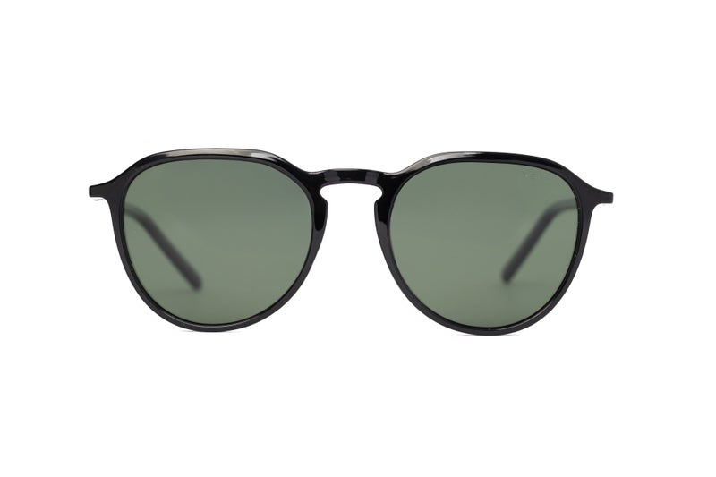 VEGAS Full Rim Hexagon Unisex Dark green  Sunglasses V2067 S C5 - Image 1